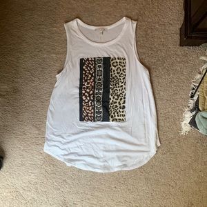 Express One Eleven Animal Print Tank